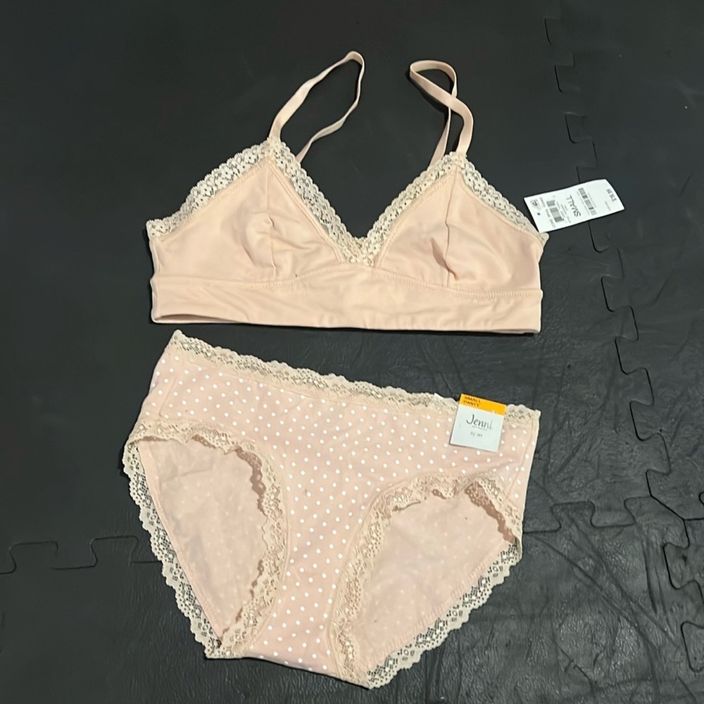 matching bra and panty set, jenni